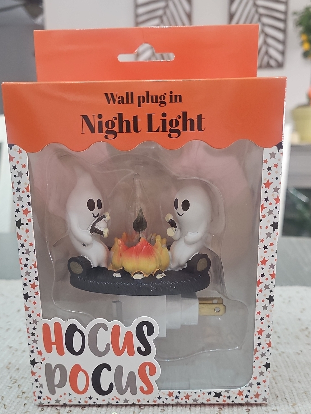 New! Halloween Camping Ghosts Smores Wall Plug Night Light